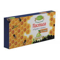 Пастила на меду яблочная с ежевикой (210г)